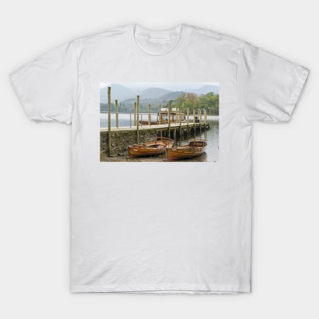 Boats, Derwentwater, Lake District, England T-Shirt by millroadgirl